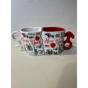 City Merchandise Set of 2 New York His and Hers Mugs